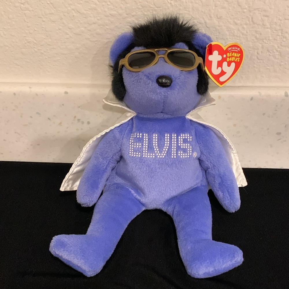 2009 Ty Beanie Babies Elvis Presley Bear, “Beanies! Beanies! Beanies!”. RETIRED
